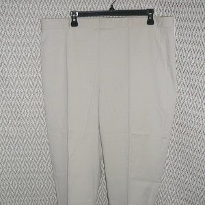 NWT Sag Harbor Capri Crop Pants 4-way Stretch Size 18W Pull-On Slimming